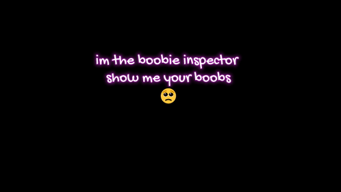 "Boobie Inspector" T-shirt