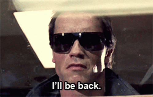 "I'll Be Back" T-shirt