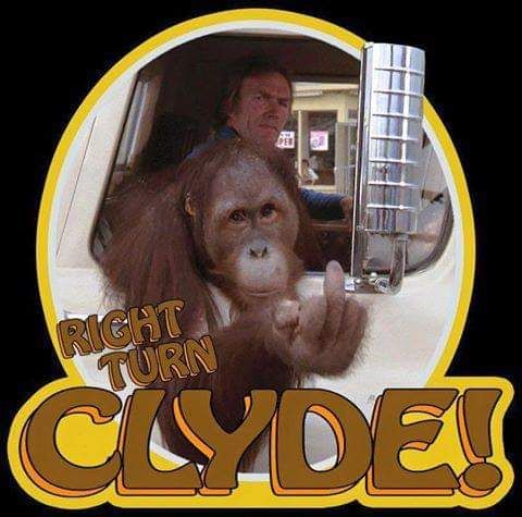 "Right Turn Clyde" T-shirt
